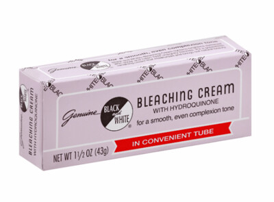 Black And White Bleaching Cream With  Hydro. 1.5oz