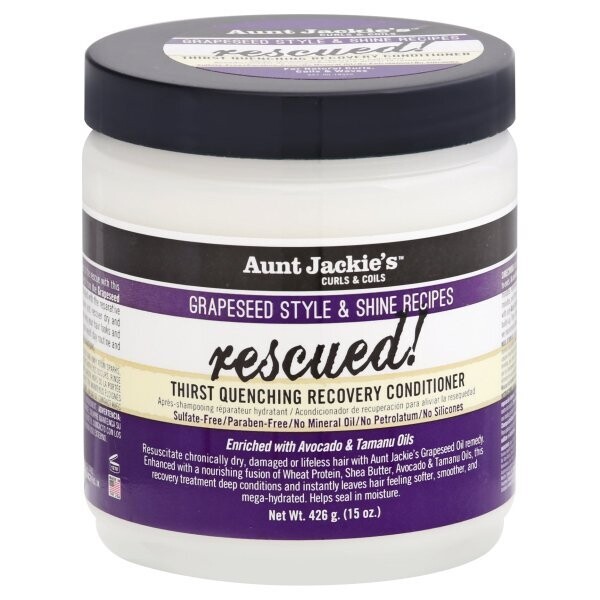 Aunt Jackie's Rescued! Thirst Quenching Recovery Conditioner (Purple) 15oz
