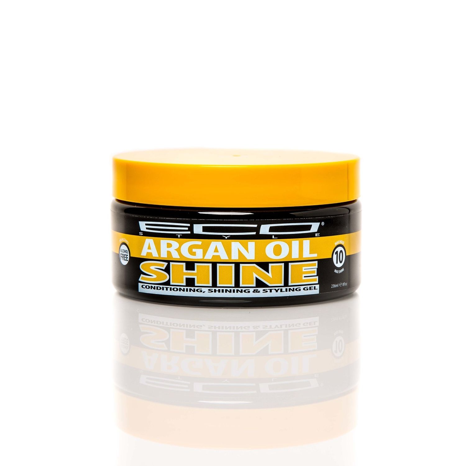 Eco Style Shine Argan Oil Conditioning, Shining &amp; Styling Gel 236ml (8 OZ)