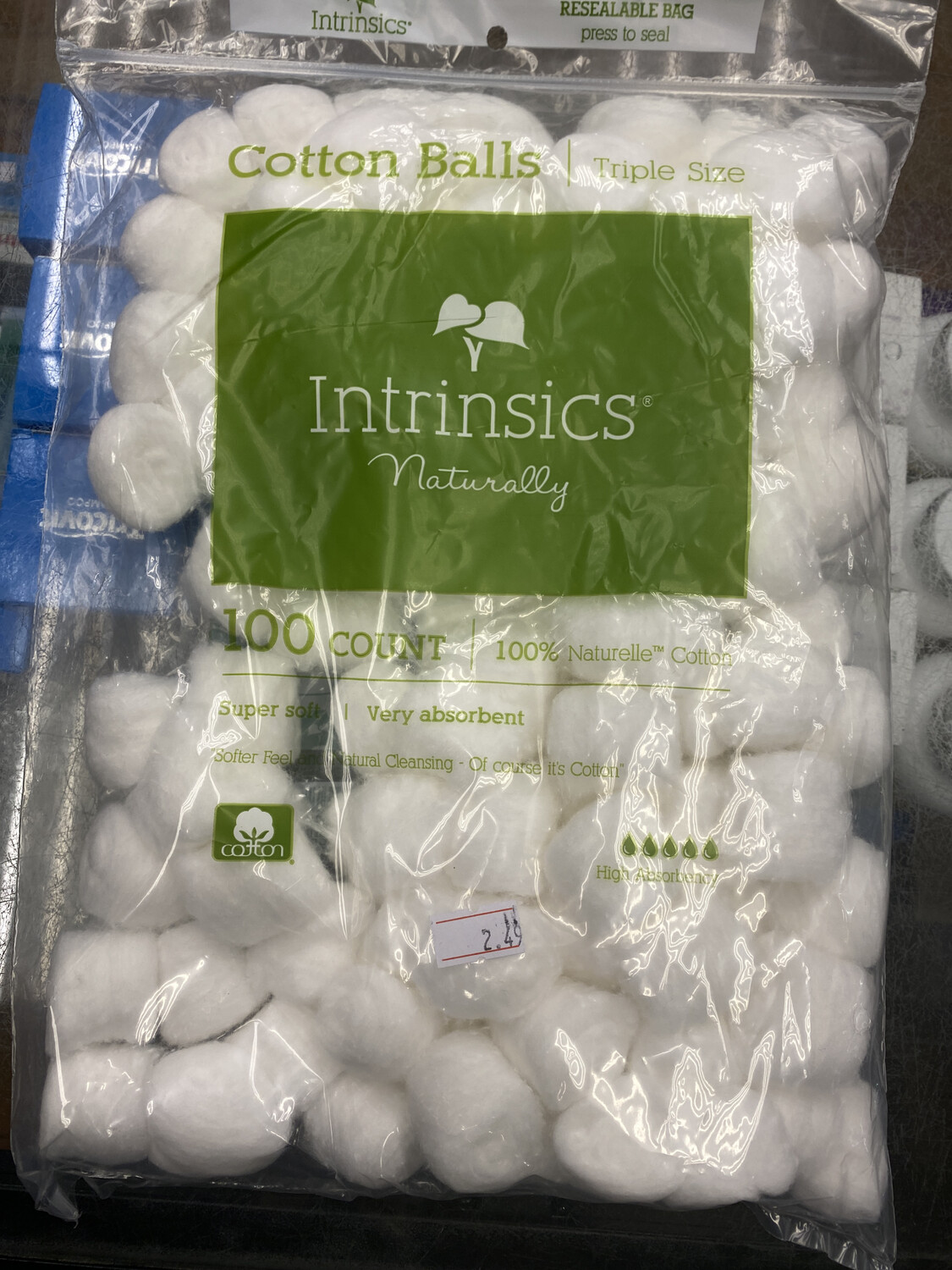 INTRINSICS COTTON BALLS 100 COUNT