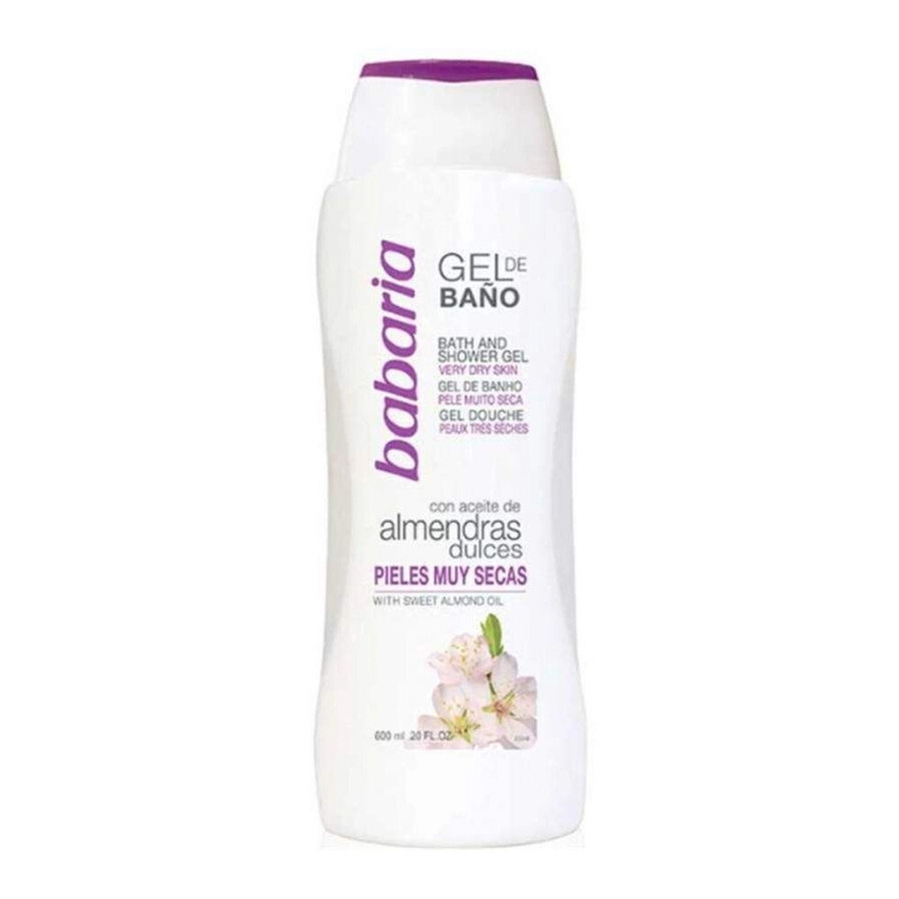 BABARIA SHOWER GEL SWEET ALMOND OIL 600 ml