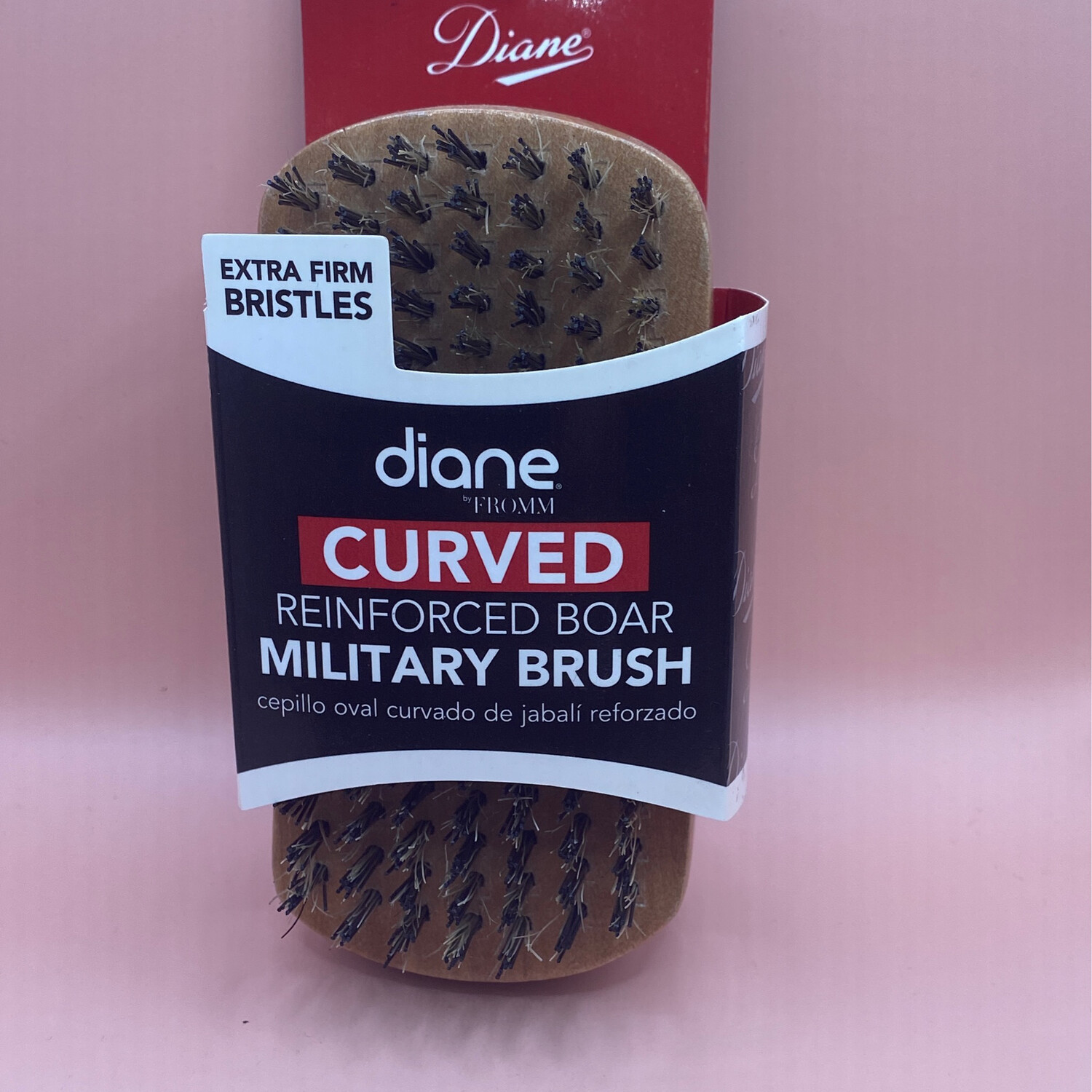 D1000 CURVED MILITARY BRUSH HARD BOAR