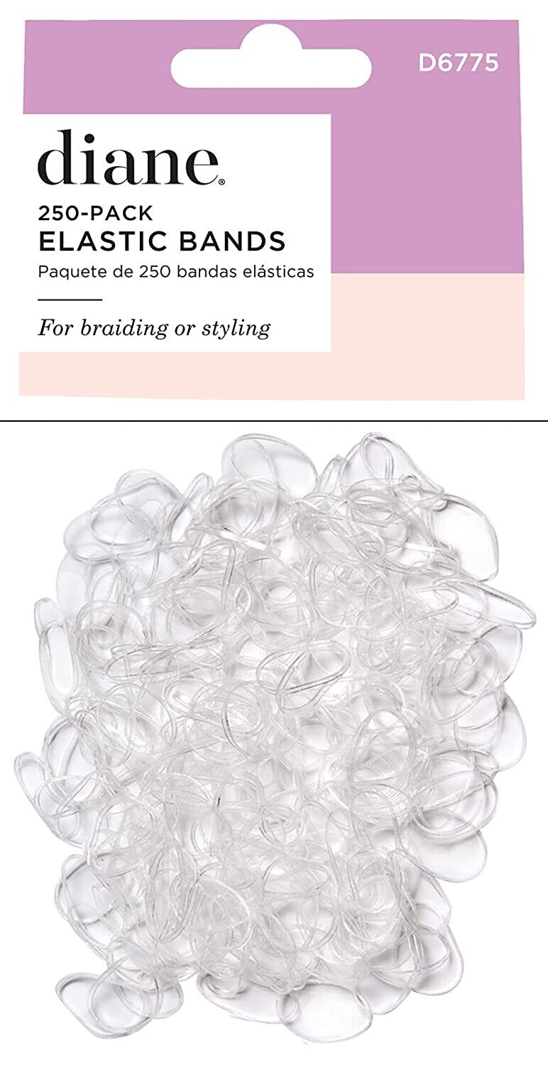 D6775 Elastic Bands Clear 250 Pk