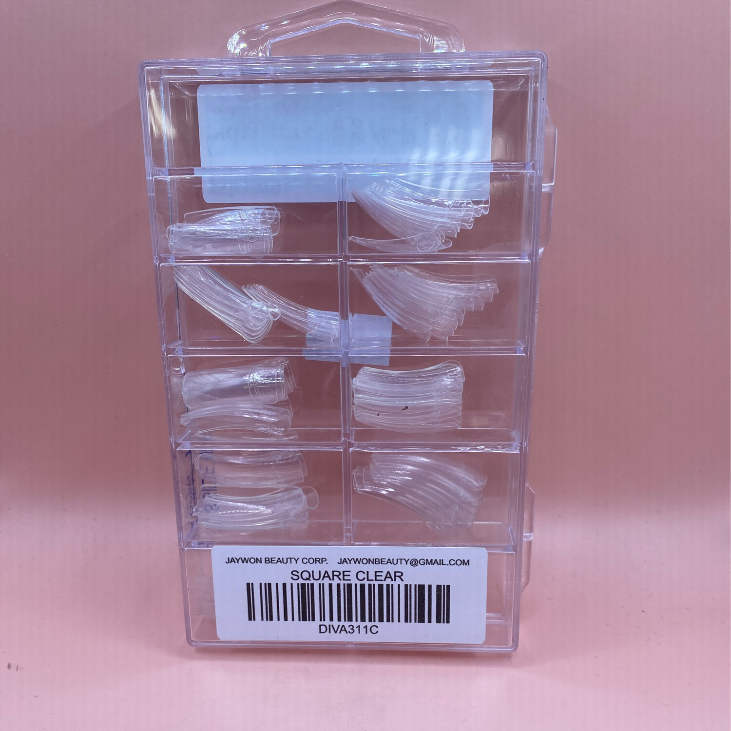 DIVA311C SQUARE CLEAR NAIL