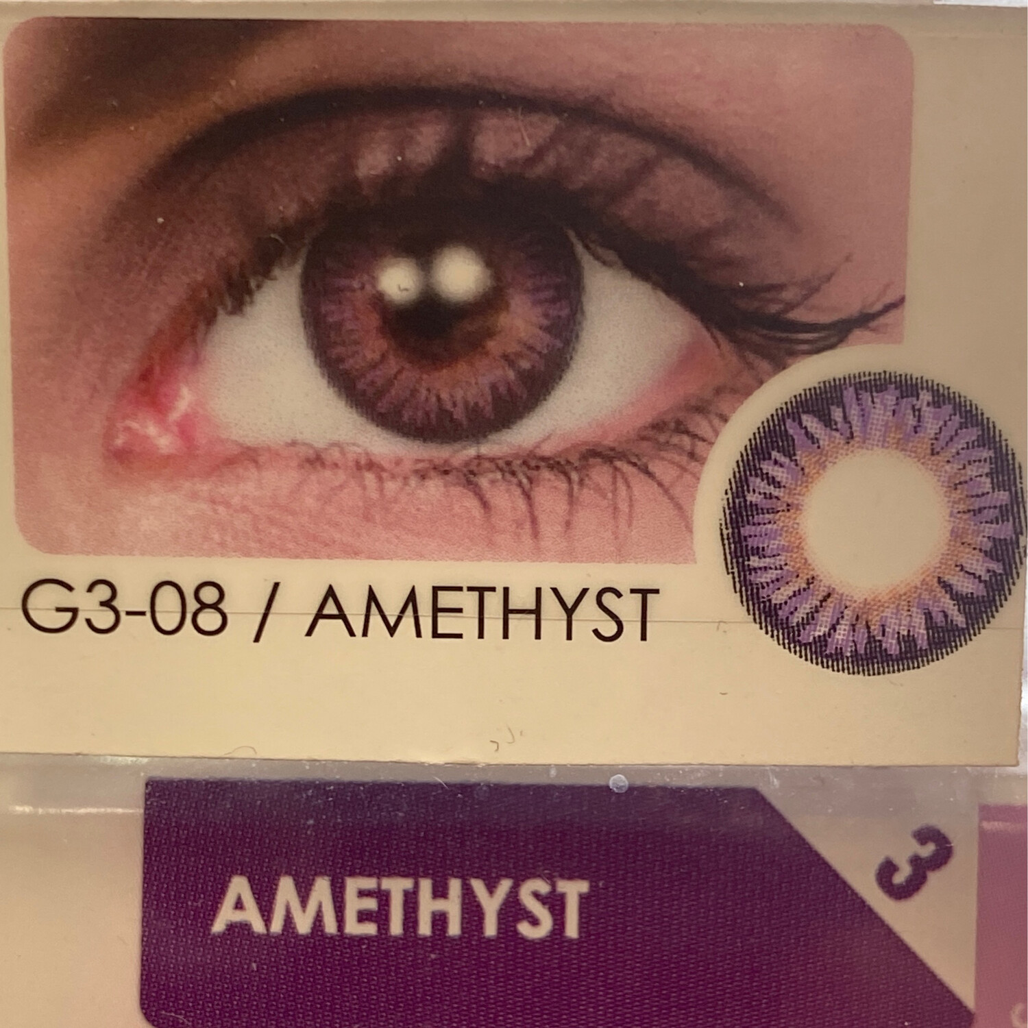 GLAM EYE AMETHYST 3 CONTACT LENS