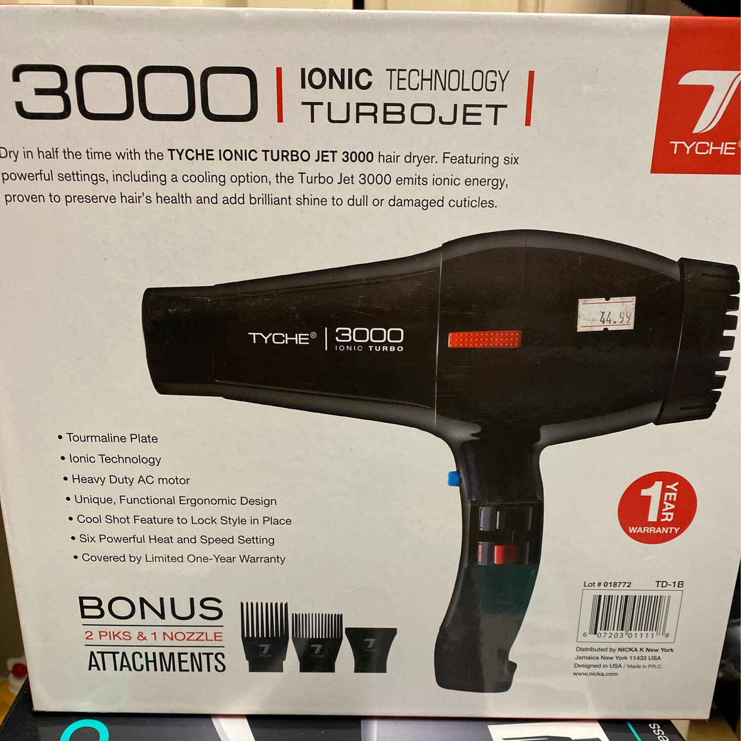 TURBO JET HAIR DRYER 3000