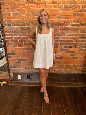 Sleeveless Quilted Strap Mini Dress