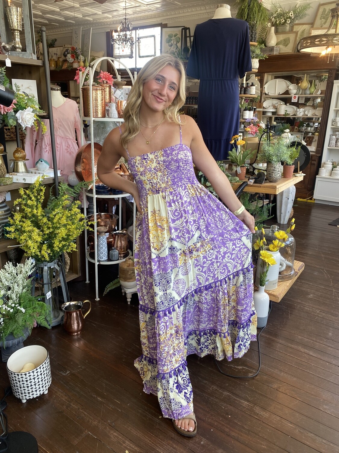 Sherri Smocked Tiered Maxi Dress