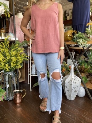 Risen High Rise Straight Crop Jeans