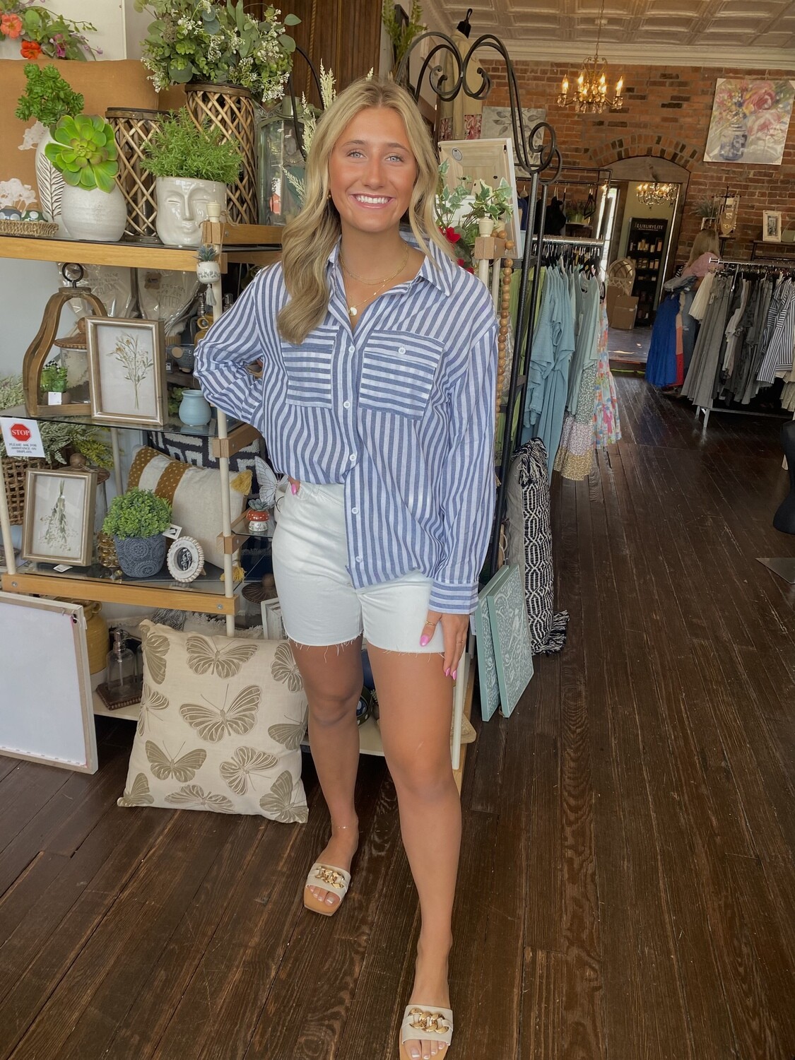 Zoey Zip Jean Shorts