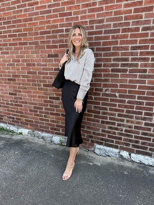 Satin MIDI Skirt