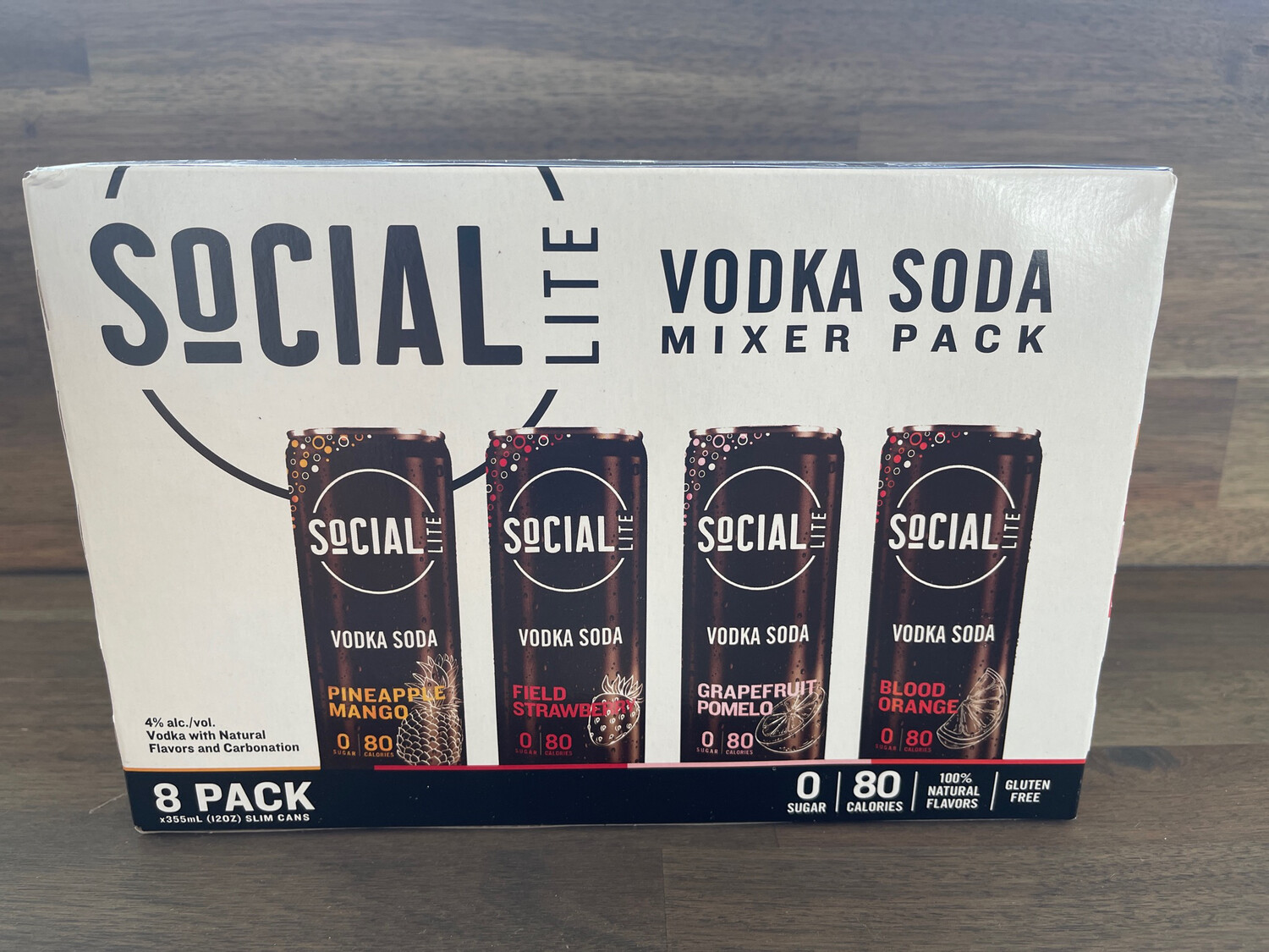 SoCIAL LITE Vodka Mixed 8 Pack