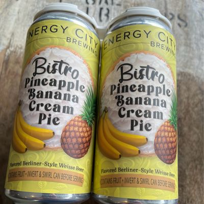 Energy City Bistro Pineapple Banana Cream Pie