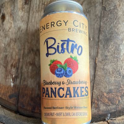 Energy City Bistro Blueberry and Strawberry Pancakes