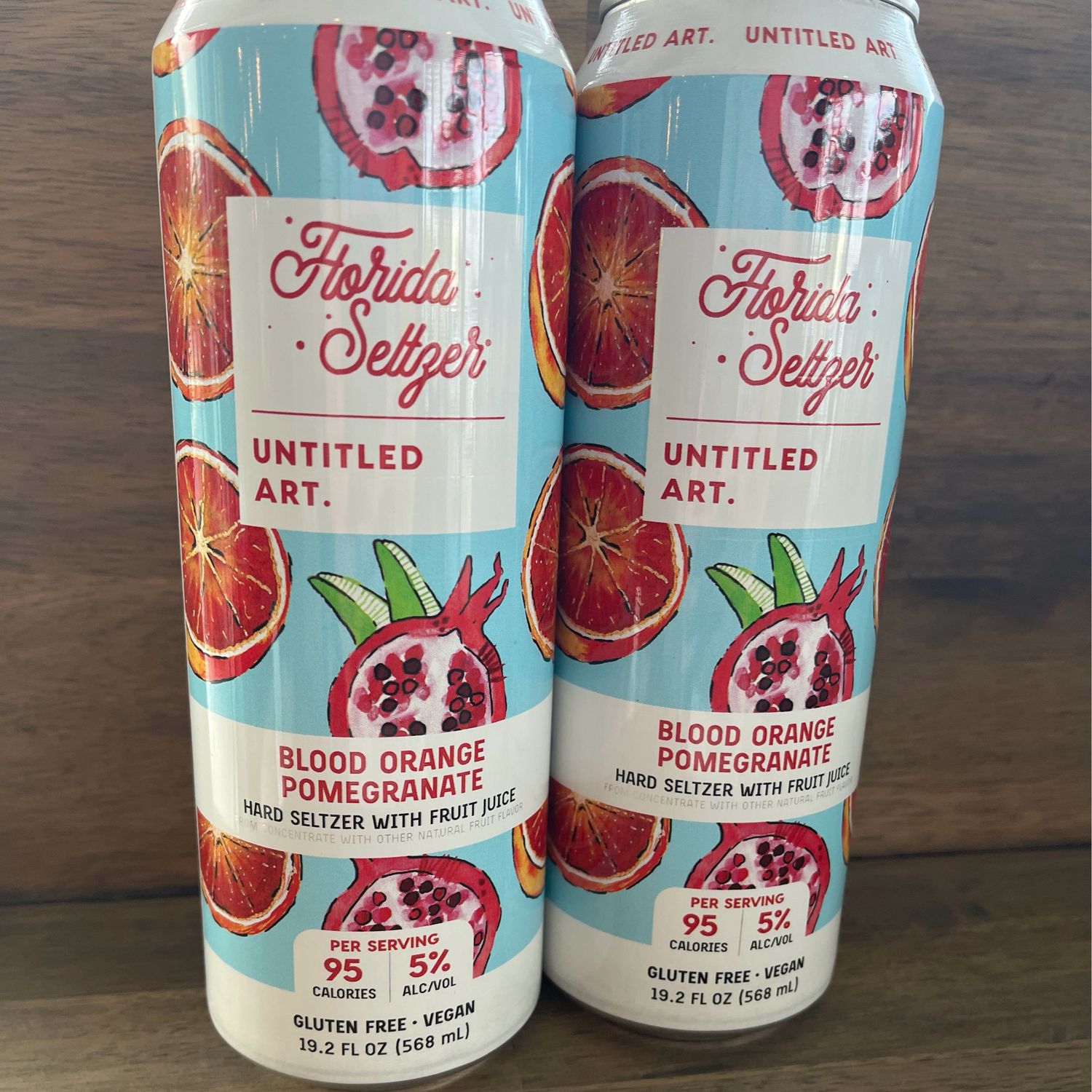 Untitled Art Blood Orange Seltzer 19.2oz CANS