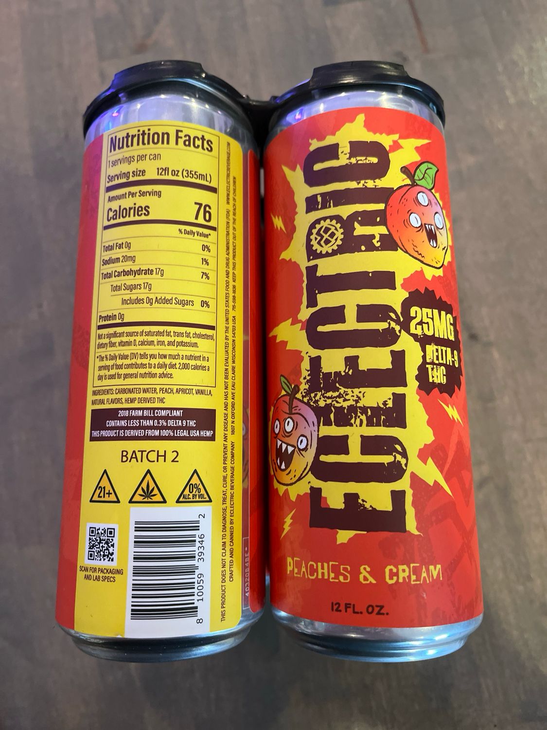 Eclectric Beverages Peaches and Cream