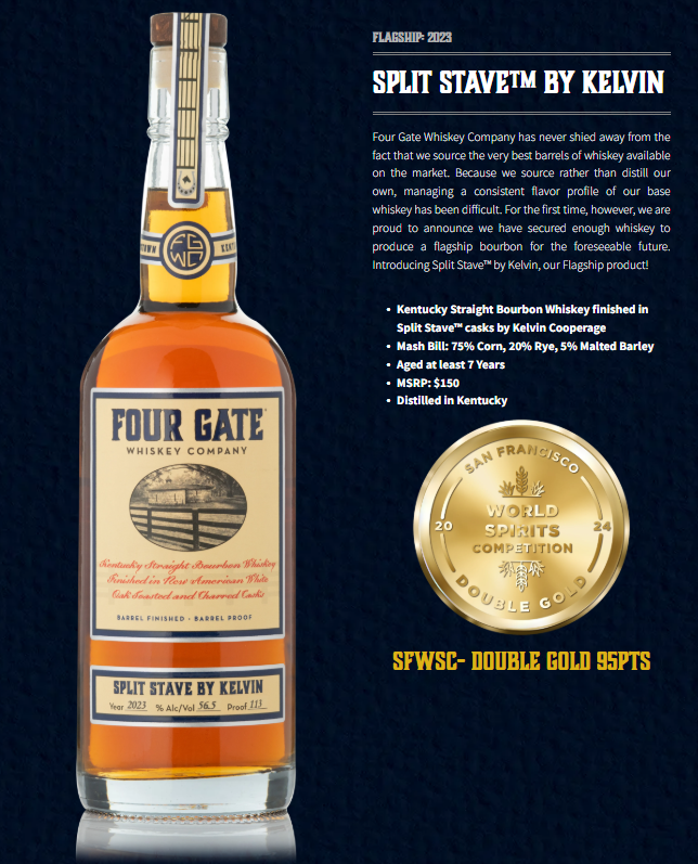 Four Gate Split Stave Bourbon