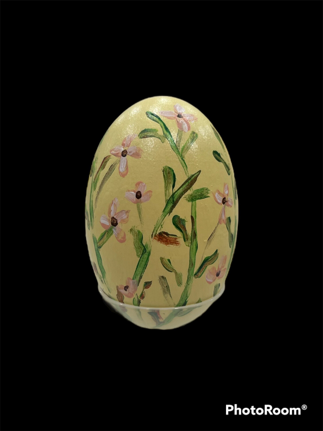 Yellow Egg w/ Dogwood Blossoms