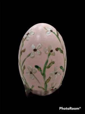 Pink Egg w/ Dogwood Blossoms