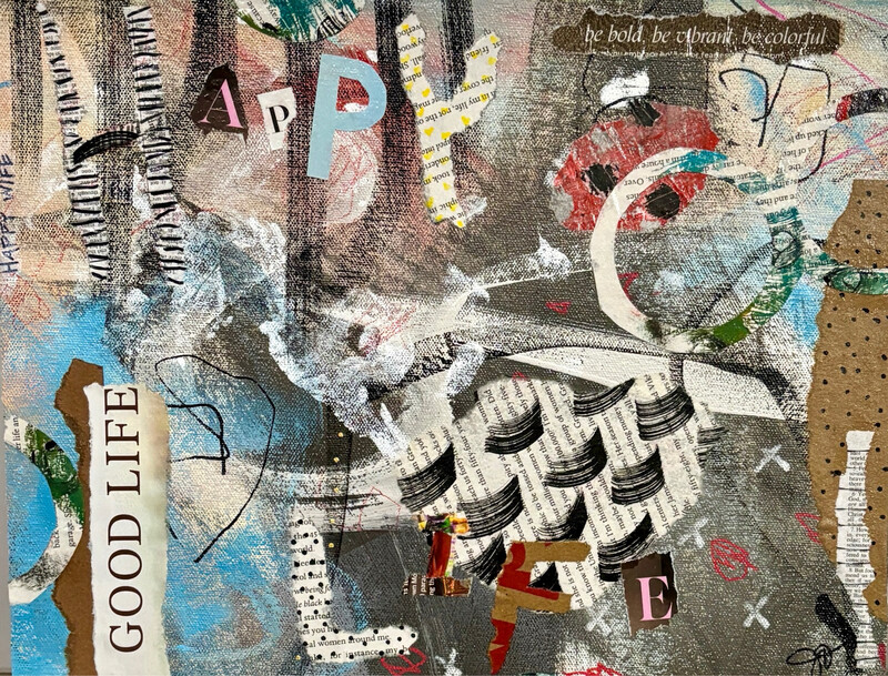 Happy Wife Happy Life (11x14)-Canvas On Wood