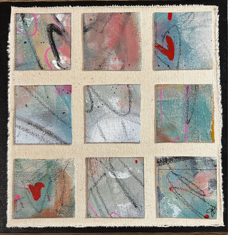 Circling The Square (8x8) Canvas Panel