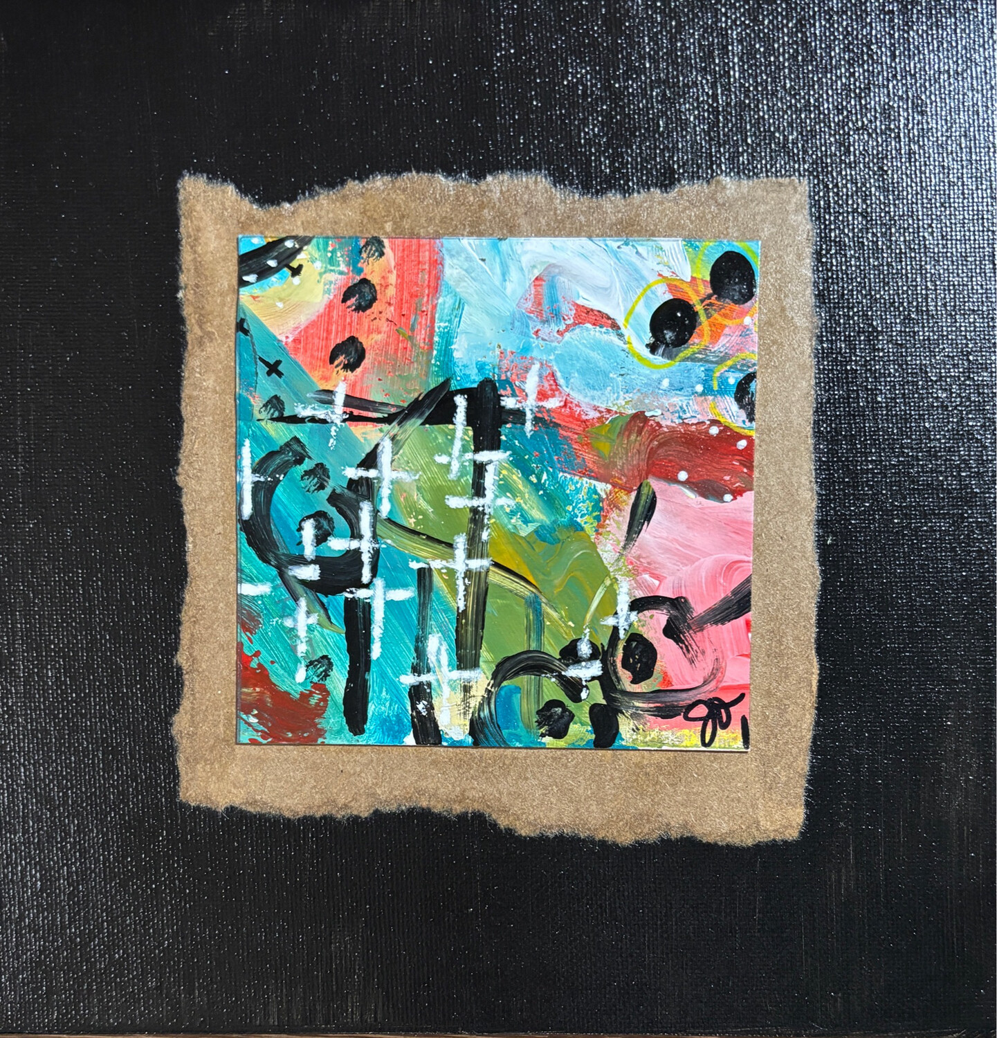 Southern Town (8x8)-Canvas Board