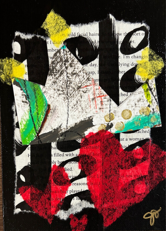 Queen Of Hearts (5x7)-Canvas Board