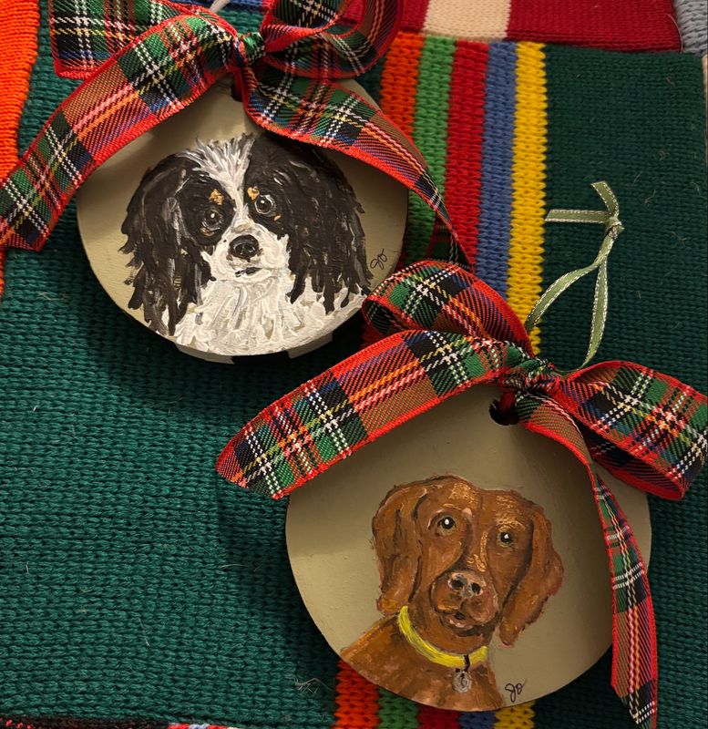 Custom Pet Portrait Ornaments