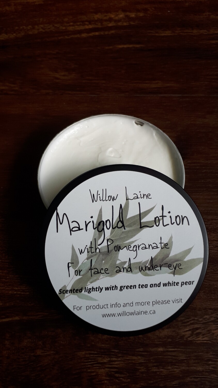 Marigold under-eye and face cream with Pomegranate