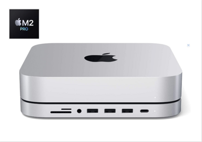 Apple Mac Mini M2 Pro/16GB RAM/2.5TB SSD storage/Aluminium Hub with 2 x USB 3.0, 2 x USB 3.1 ports, SD & Micro SD ports/Wireless Keyboard+Mouse & DVD/Windows 11+Linux+Office