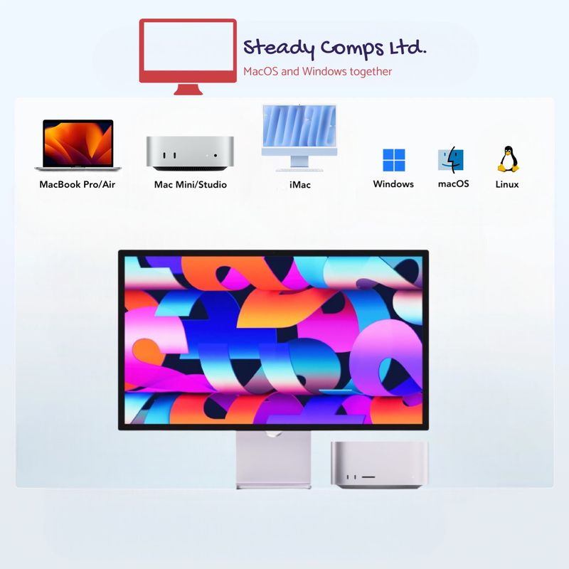 Apple Mac Studio M2 Max/12+30 Core/32GB RAM/4TB SSD+Hub/New Apple Studio Display+Accessories Bundle