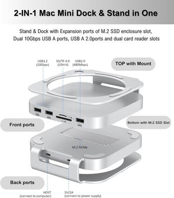 Apple Mac Mini M4 Hub+Stand/2TB SSD/Windows 11+Office+Keyboard+