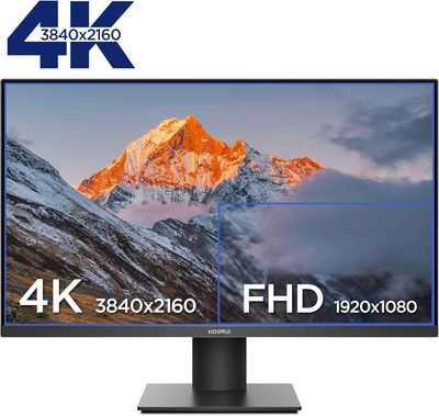27 Inch 4K Monitor, 4K  (3840x2160), IPS, 60Hz, 4ms, Adaptive Sync, HDR 10, VESA, Eye Care, HDMI 2.0, DisplayPort 1.4