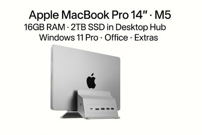 MacBook Pro 14&quot; • New Apple M5 • 2TB SSD • 16GB RAM • Windows 11 • Office • Hub
