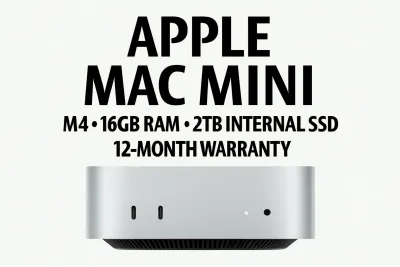 Apple Mac Mini M4 • 16GB RAM • 2TB Internal SSD • 12-Month Warranty