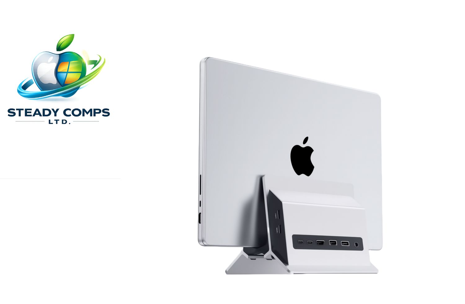 Apple MacBook Air 13" • 8-Core Apple M4 • 2TB SSD Hub • 16GB RAM • Vertical Dock • Windows 11 • Office • Extras