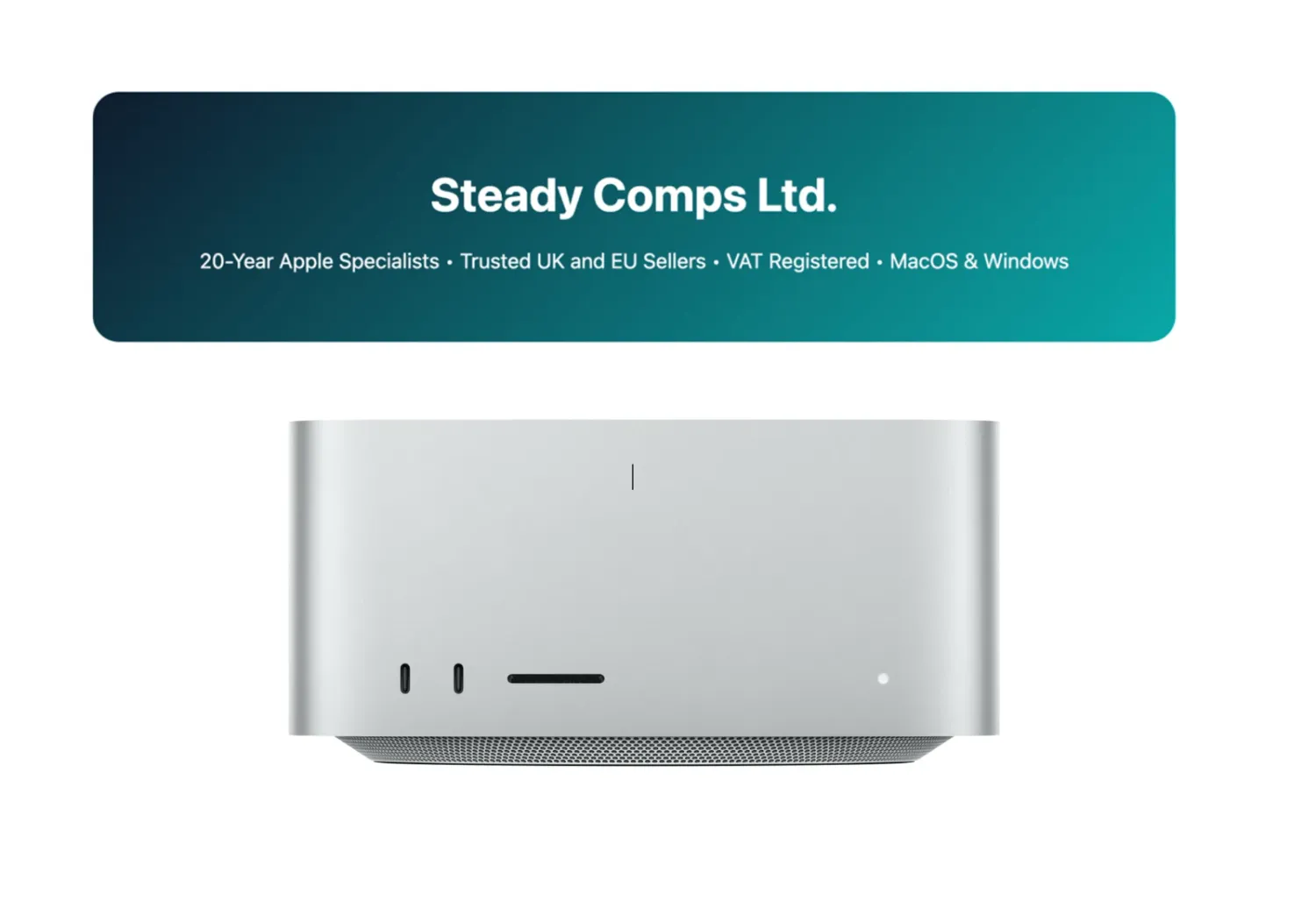 Apple Mac Studio • M3 Ultra • 28+60-Core • 96GB RAM • 1TB SSD • 4TB SSD Hub • Windows 11 Pro • Office • Extras