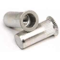 Countersunk Round Closed End Knurled Steel 1.6-3.5mm Grip M5