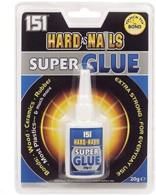 151 Hard As Nails Super Glue 20G