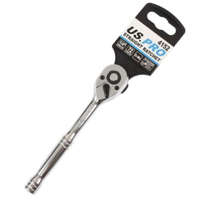 U.S. PRO 1/4" Drive Straight Ratchet