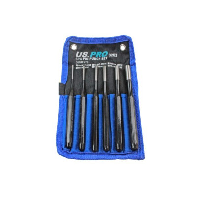 U.S. Pro 6pc Pin Punch Set