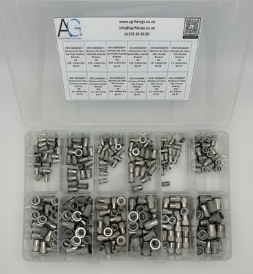 Stainless Steel A2 Rivetnut Assortment 255pc