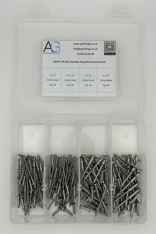 Rivet Assortment A4 160PC