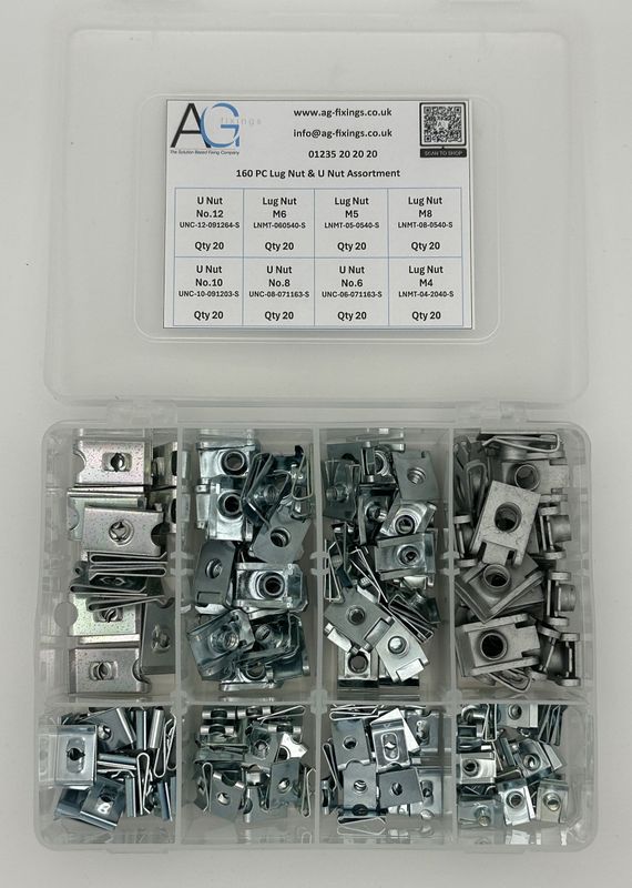 Lug Nut & U Nut Assortment 160PC