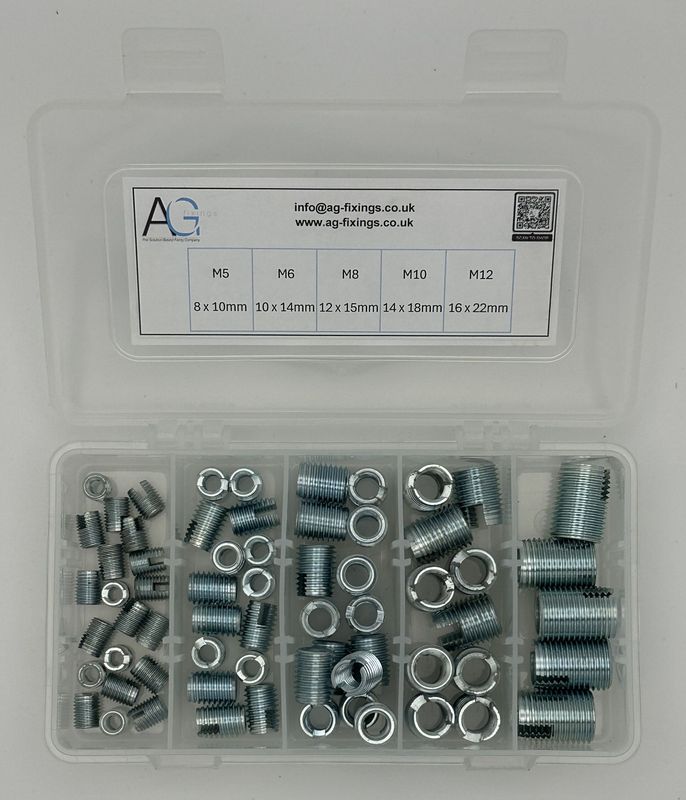 Self Tapping Thread Insert Assortment Steel 65PC