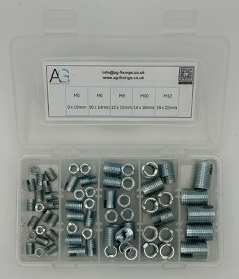 Self Tapping Thread Insert Assortment Steel 65PC