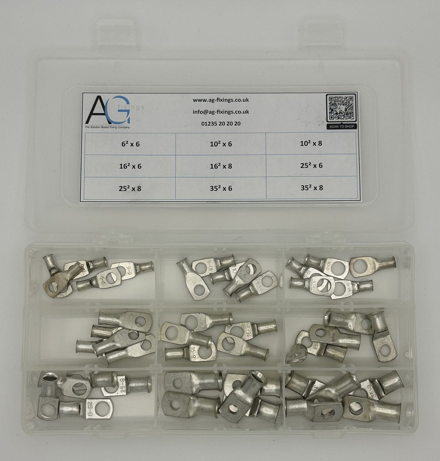 Copper Tube Lug Assortment 45PC Light Vehicle