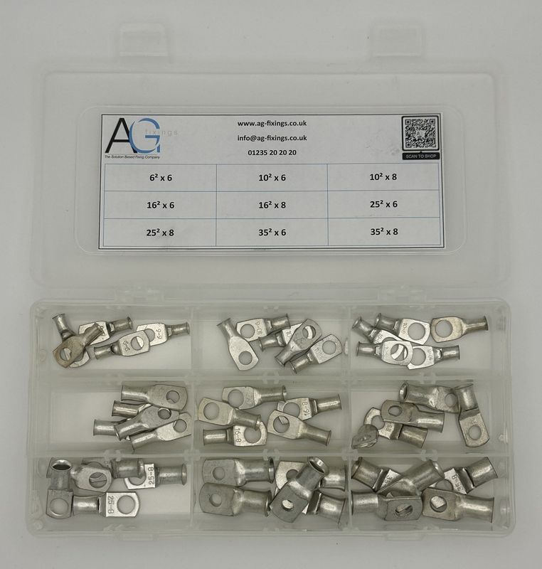 Copper Tube Lug Assortment 45PC Light Vehicle