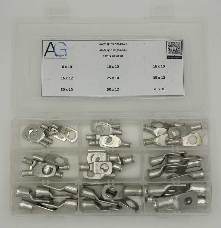 Copper Tube Lugs  Assortment 45PC Commercial