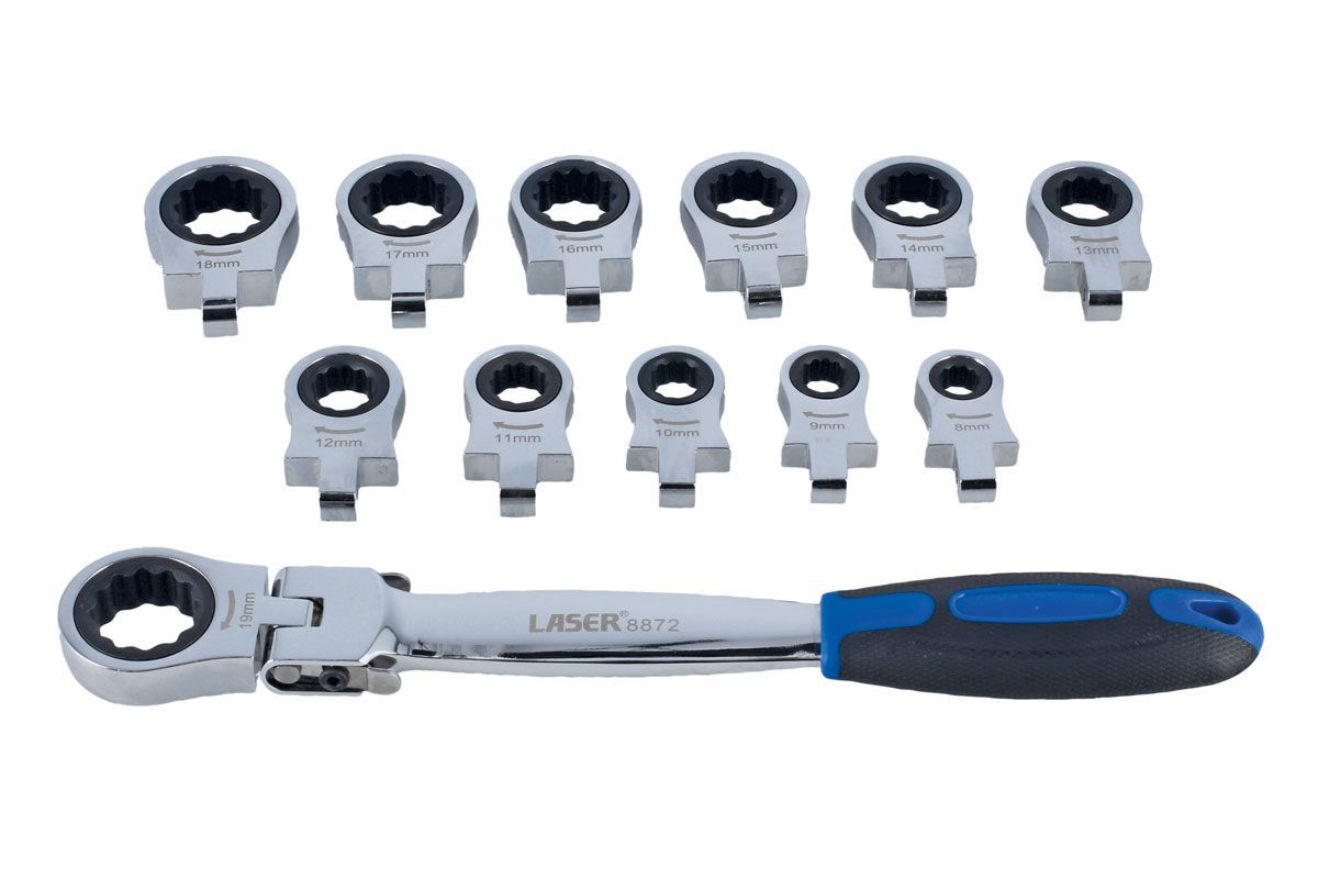 Multi Head Ratchet Spanner Set